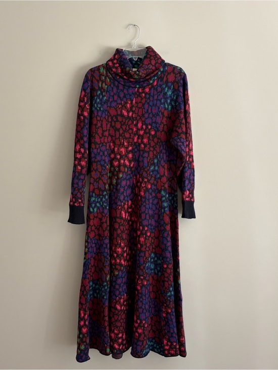FARM Rio Dresses & Skirts - FARM Rio Multicolor Turtleneck Knit Maxi Dress Size L